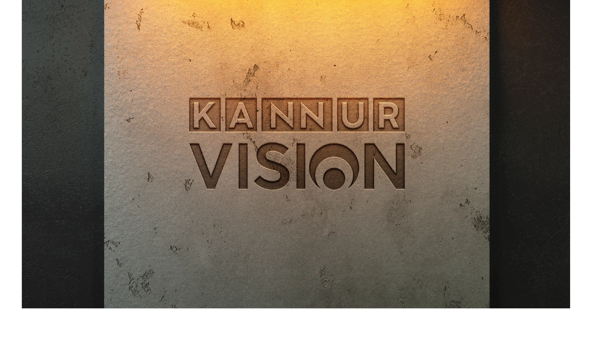 Kannur vision logo wall mockup